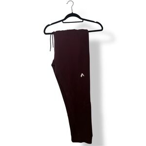 Alphalete Maroon Athletic Joggers Men’s Large Tapered Activewear Pants